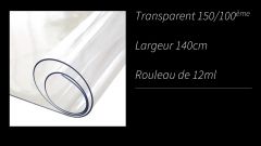 TR150/140 Transparent 1.5mm largeur 140cm